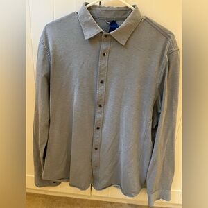 Kit and Ace Light Gray/Blue Collared Shirt